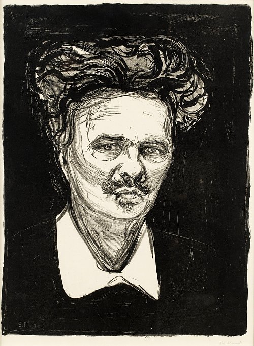 Edvard Munch August Strindberg Wandbild