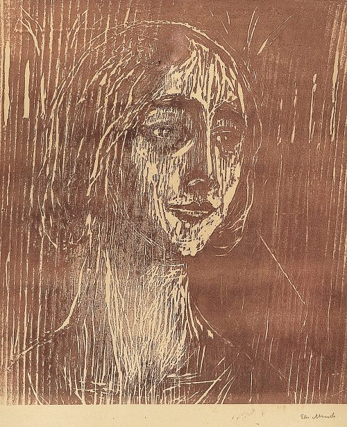 Edvard Munch Brigitte The gothic Girl Wandbild