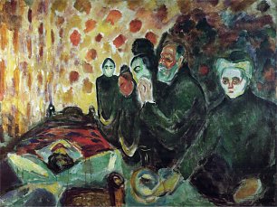 Edvard Munch By the Deathbed Wandbild