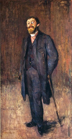 Edvard Munch Portrait of the painter jensen hjell Wandbild
