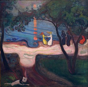 Edvard Munch The dance on the shore Wandbild