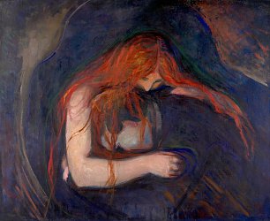 Edvard Munch Vampire Wandbild