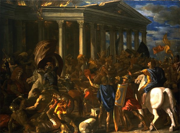 Nicolas Poussin La Destruction du temple de Jerusalem Wandbild