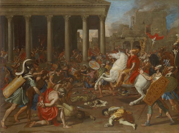 Nicolas Poussin The Conquest of Jerusalem by Emperor Titus Wandbild