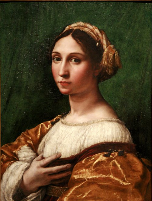 Raffael Portrait of a young woman Wandbild