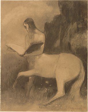 Odilon Redon Centaure lisant Wandbild