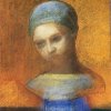 Odilon-Redon-small-bust-of-a-young-girl