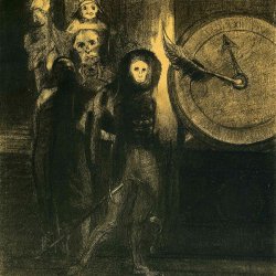 Odilon-Redon-the-mask-of-the-red-death-1883