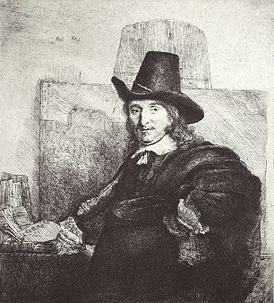 Rembrandt van Rijn Portrait des Jan Asselijn Wandbild