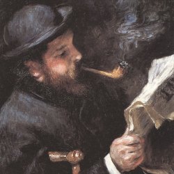 Auguste-Renoir-Claude-Monet-beim-Lesen