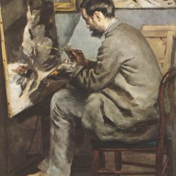 Auguste-Renoir-Der-Maler-Bazille-im-Atelier