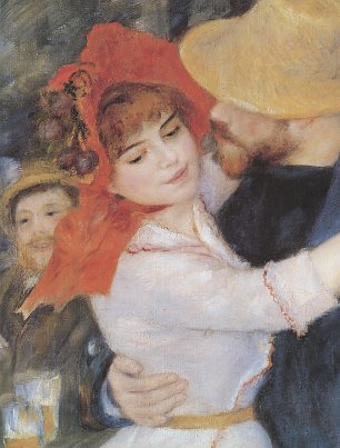 Auguste Renoir Der Tanz in Bougival Detail Wandbild