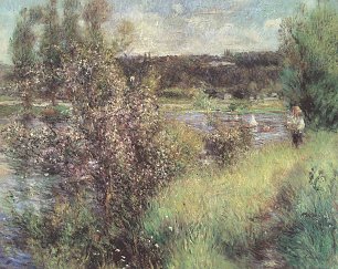 Auguste Renoir Die Seine in Chatou Wandbild
