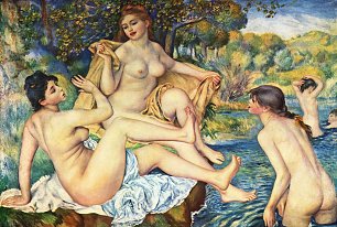 Auguste Renoir Die grossen Badenden Wandbild