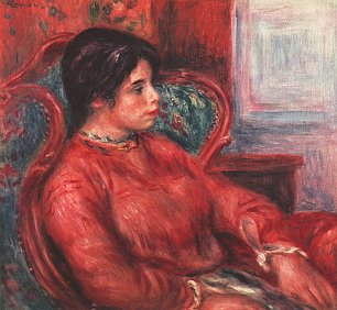Auguste Renoir Frau im Armsessel Wandbild