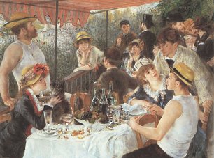 Auguste Renoir Mittagessen auf der Bootsparty Wandbild