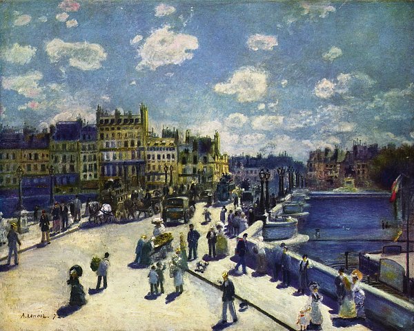Auguste Renoir Pont Neuf Wandbild