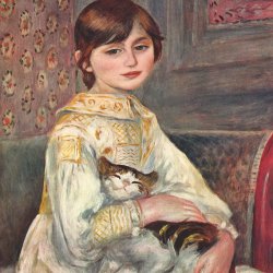 Auguste-Renoir-Portrait-der-Mademoiselle-Julie-Manet-mit-Katze