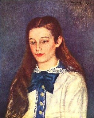 Auguste Renoir Portrait der Theresa Berard Wandbild