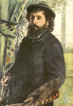 Auguste Renoir Portrait des Malers Claude Monet Wandbild