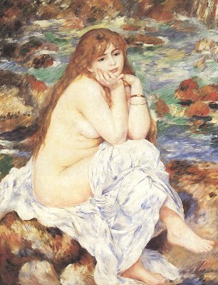 Auguste Renoir Sitzender Badegast 1 Wandbild