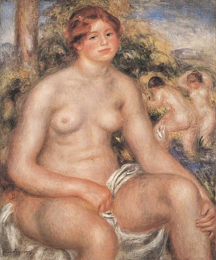Auguste Renoir Sitzender Badegast 2 Wandbild