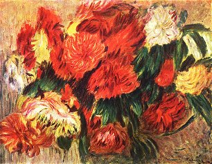 Auguste Renoir Stillleben mit Chrysanthemen Wandbild