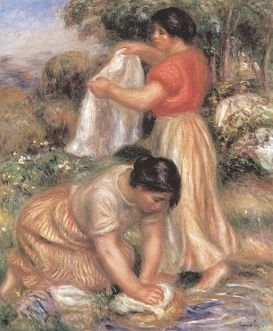 Auguste Renoir Waschfrauen 2 Wandbild