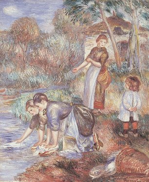 Auguste Renoir Waschfrauen Wandbild