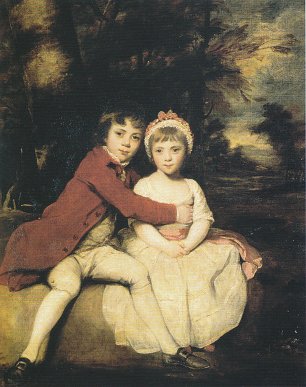 Joshua Reynolds John and Theresa Parker As Children Wandbild