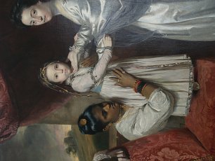 Joshua Reynolds Retrato de la familia de George Clive Wandbild