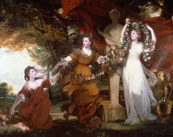 Joshua Reynolds Three Ladies Adorning a Term of Hymen Wandbild