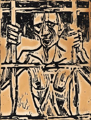 Christian Rohlfs Der Gefangene Wandbild