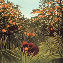 Henri-Rousseau-Apes-in-the-orange-grove