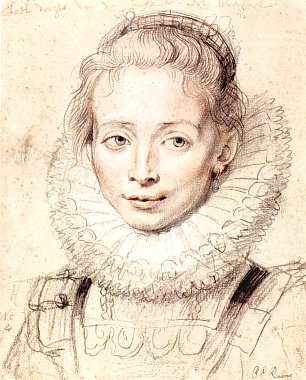 Rubens Portrait einer jungen Frau Ehrendame der Infantin Isabella Wandbild