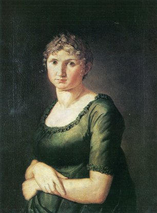 Philipp Otto Runge Bildnis Pauline im gruenen Kleid Wandbild