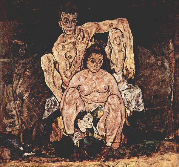Egon Schiele Die Familie Wandbild