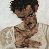 Egon-Schiele-SelbstPortraet-mit-gesenktem-Kopf