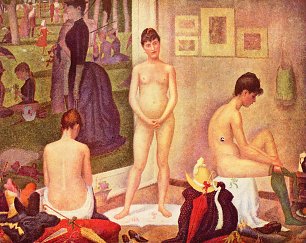 Georges Seurat Die Modelle Wandbild