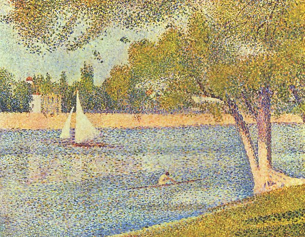 Georges Seurat Die Seine an der Grand Jatte Fruehling Wandbild