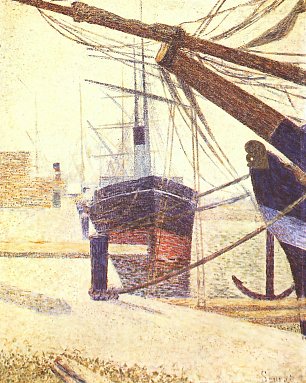 Georges Seurat Hafen in Honfleur