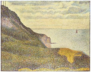 Georges Seurat Les Grues et la percee a Port en Bessin Wandbild