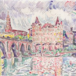 Paul-Signac-Blick-auf-Montauban-bei-Regen