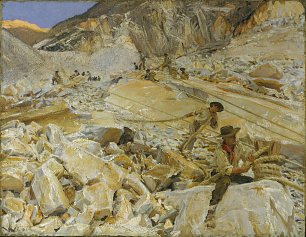 John Singer Sargent Bringing Down Marble from the Quarries to Carrara Wandbild