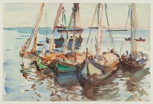 John Singer Sargent Portuguese Boats Wandbild