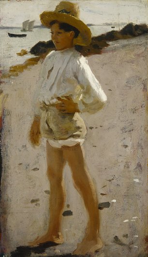John Singer Sargent Young Boy on the Beach a Sketch Wandbild
