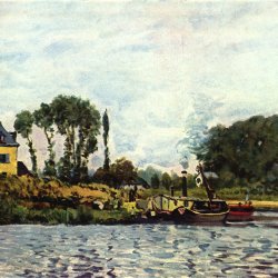Alfred-Sisley-Boote-bei-Bougival