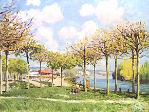Alfred Sisley Die Seine bei Bougival 2 Wandbild