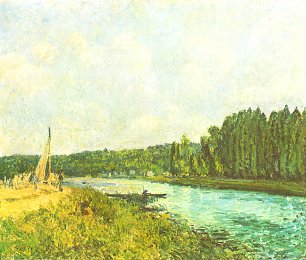 Alfred Sisley Die Ufer der Oise Wandbild
