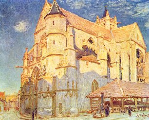 Alfred Sisley Kirche von Moret 2 Wandbild